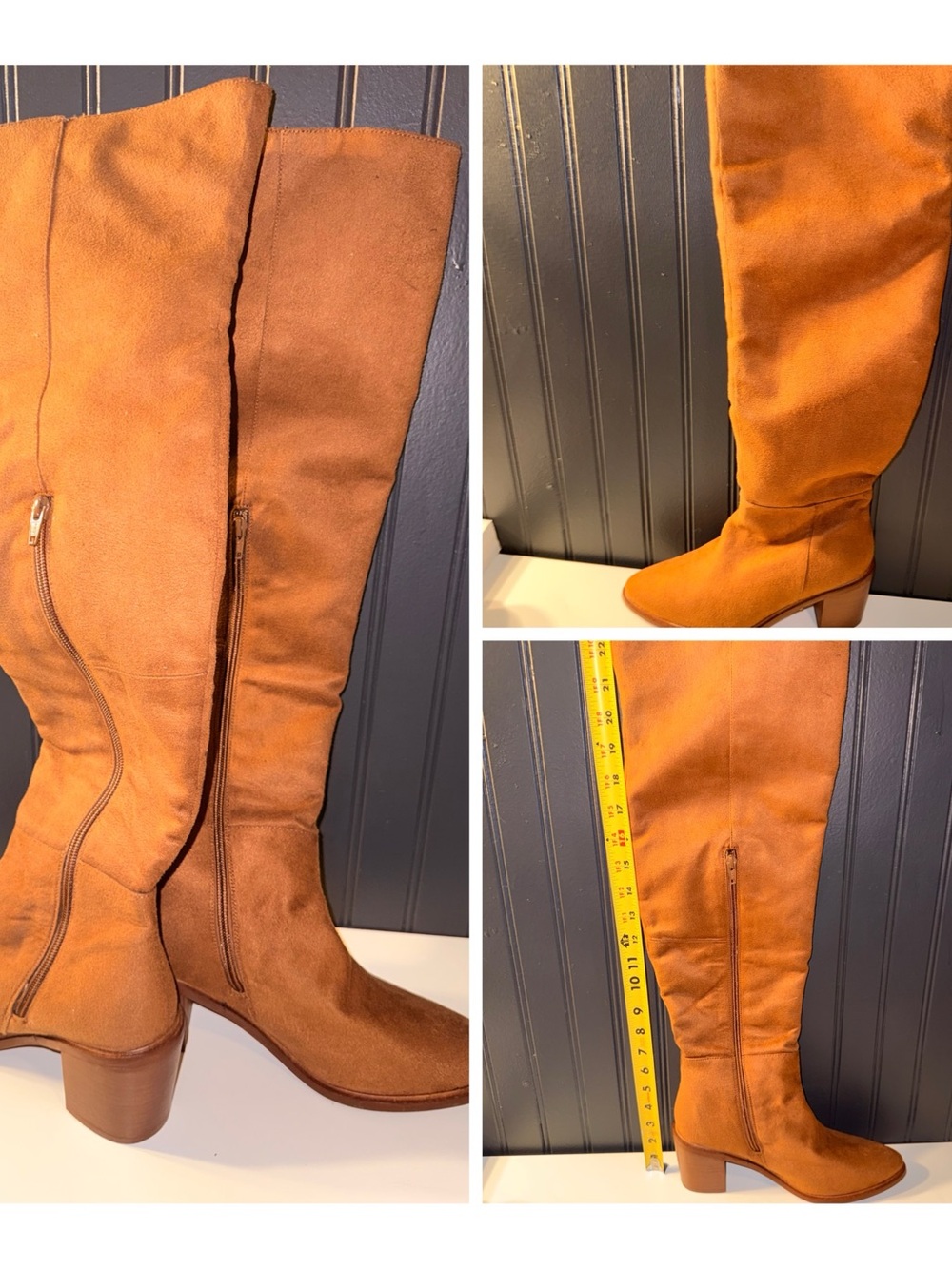 Seychelles Gifted Women's Boot over the knee leather tan sz 8.5 suede